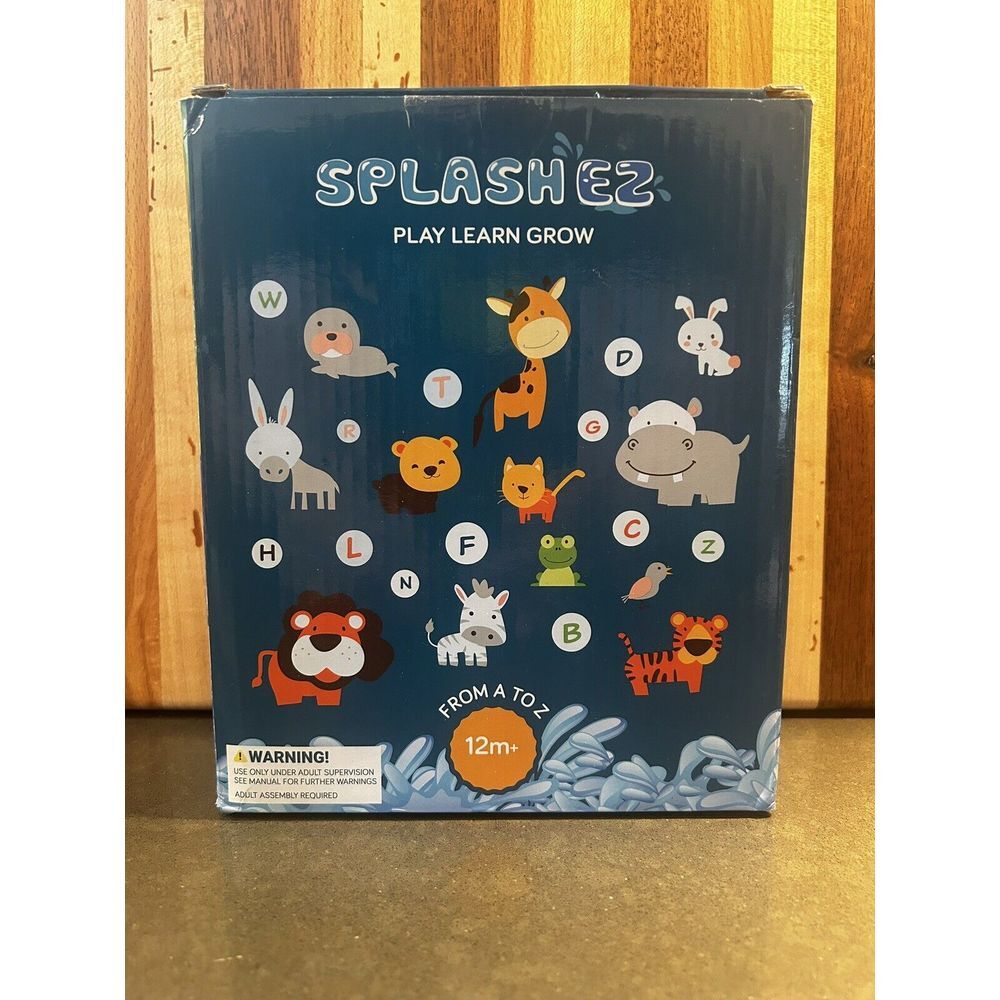 SplashEZ‎ 3-in-1 Sprinkler for Kids, Splash Pad, and Wading Pool for Learning